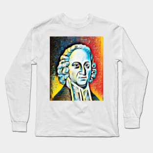 Jonathan Edwards Black And White Portrait | Jonathan Edwards Artwork 4 Long Sleeve T-Shirt